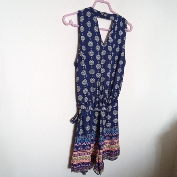 Bebop Boho Floral Contrasting Print Romper - Picture 10 of 10